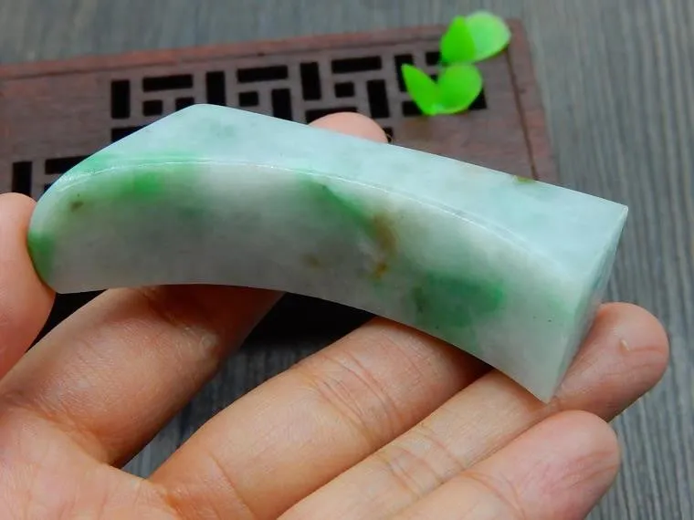 Natural Jade Rough Jadeite Raw (160g, 59X18X14.4mm)