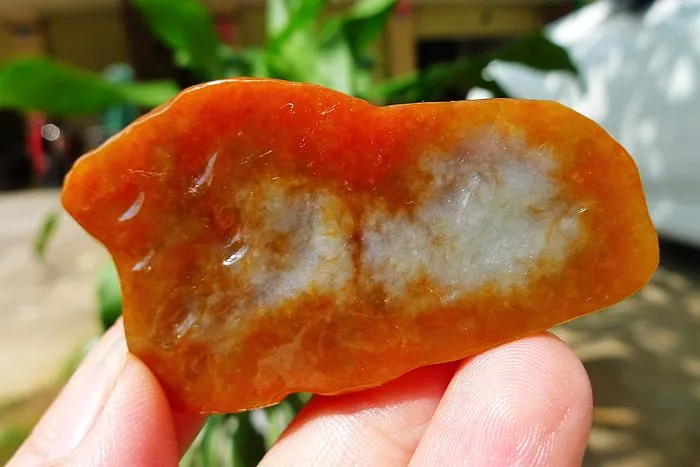 Natural Jade Rough Jadeite Raw (42g,6X3.7X0.8cm)