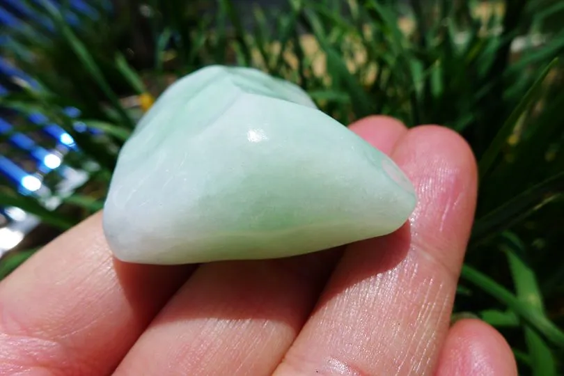 Natural Jade Rough Jadeite Raw (46g,4.1X3.5X2cm)