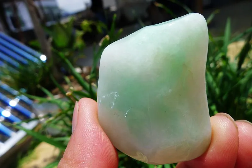 Natural Jade Rough Jadeite Raw (46g,4.1X3.5X2cm)