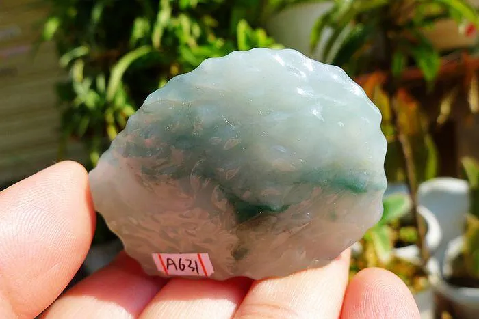 Natural Jade Rough Jadeite Raw (51g,5.4X3.9X1.4cm)