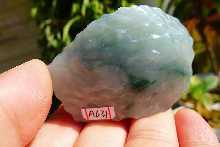 Natural Jade Rough Jadeite Raw (51g,5.4X3.9X1.4cm)