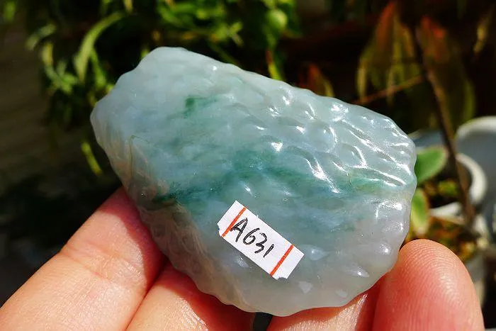 Natural Jade Rough Jadeite Raw (51g,5.4X3.9X1.4cm)