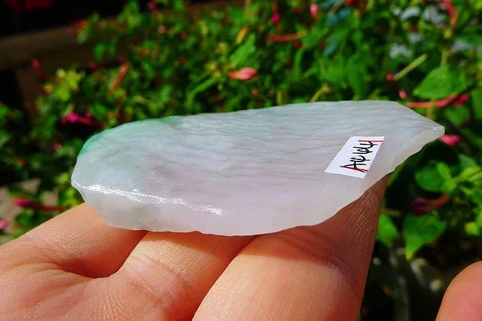 Natural Jade Rough Jadeite Raw (61g,6.1X5X1.3cm)