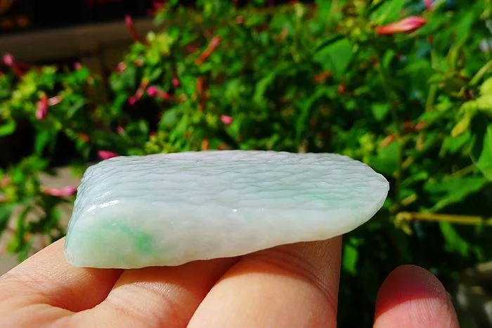 Natural Jade Rough Jadeite Raw (61g,6.1X5X1.3cm)