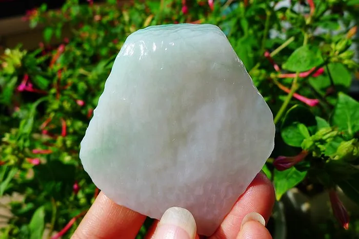 Natural Jade Rough Jadeite Raw (61g,6.1X5X1.3cm)