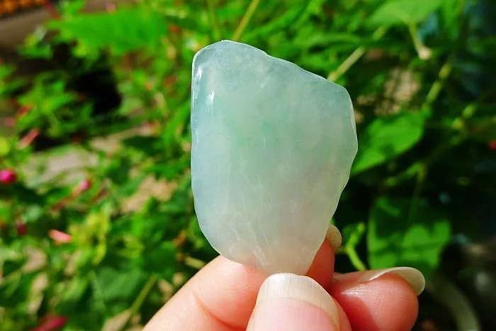 Natural Jade Rough Jadeite Raw (6.6g,3.2X2.3X0.45cm)