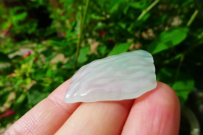 Natural Jade Rough Jadeite Raw (6.6g,3.2X2.3X0.45cm)