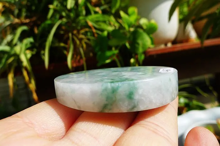 Natural Jade Rough Jadeite Raw (69g,5.3X0.95cm)