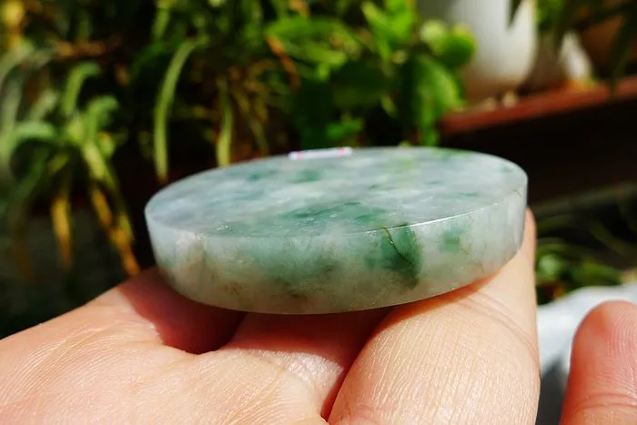 Natural Jade Rough Jadeite Raw (69g,5.3X0.95cm)