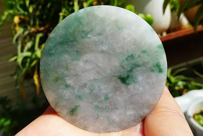 Natural Jade Rough Jadeite Raw (69g,5.3X0.95cm)