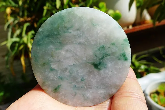 Natural Jade Rough Jadeite Raw (69g,5.3X0.95cm)