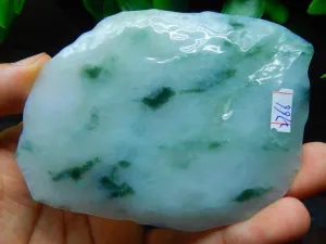 Natural Jade Rough Jadeite Raw (87g, 91X66X9mm)