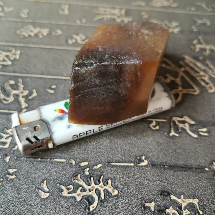 Natural Kunlun Jade Rough Nephrite Raw (150g, 8X3.5X2.8cm)