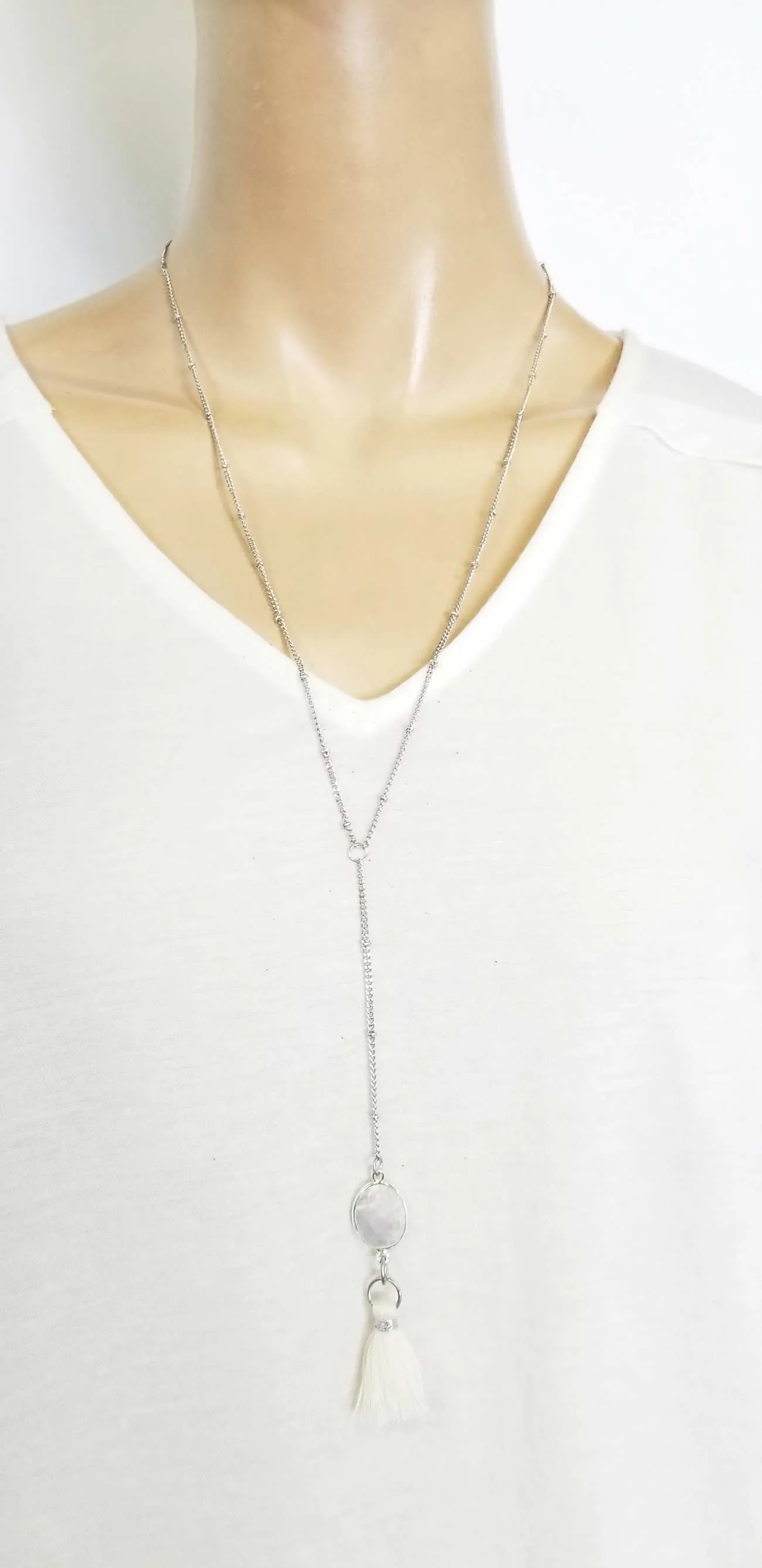 Necklace Mother Pearl Tassel