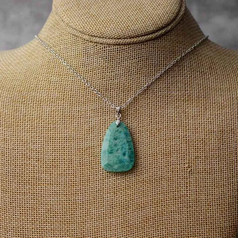 'Nginyal' Amazonite Pendant Necklace