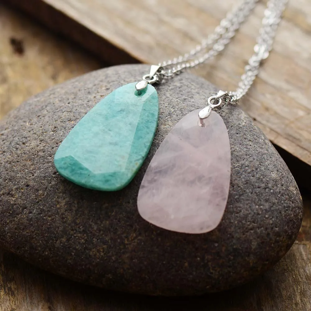 'Nginyal' Amazonite Pendant Necklace