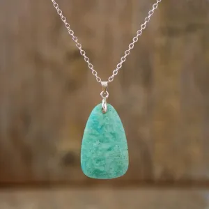 'Nginyal' Amazonite Pendant Necklace