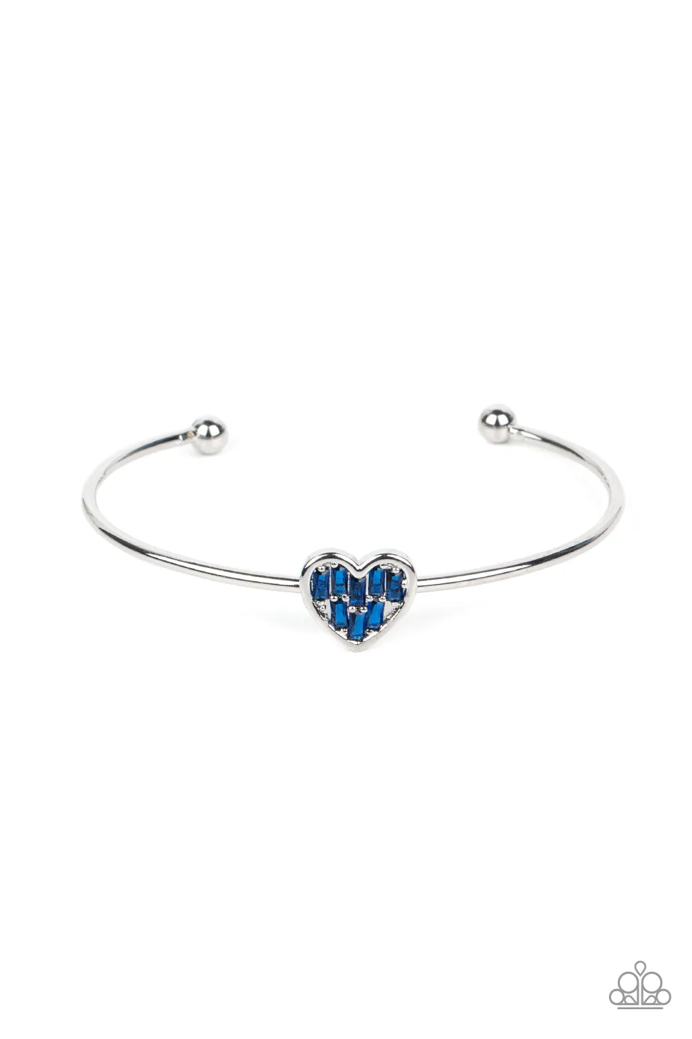 PAPARAZZI Heart of Ice - Blue BRACELETS