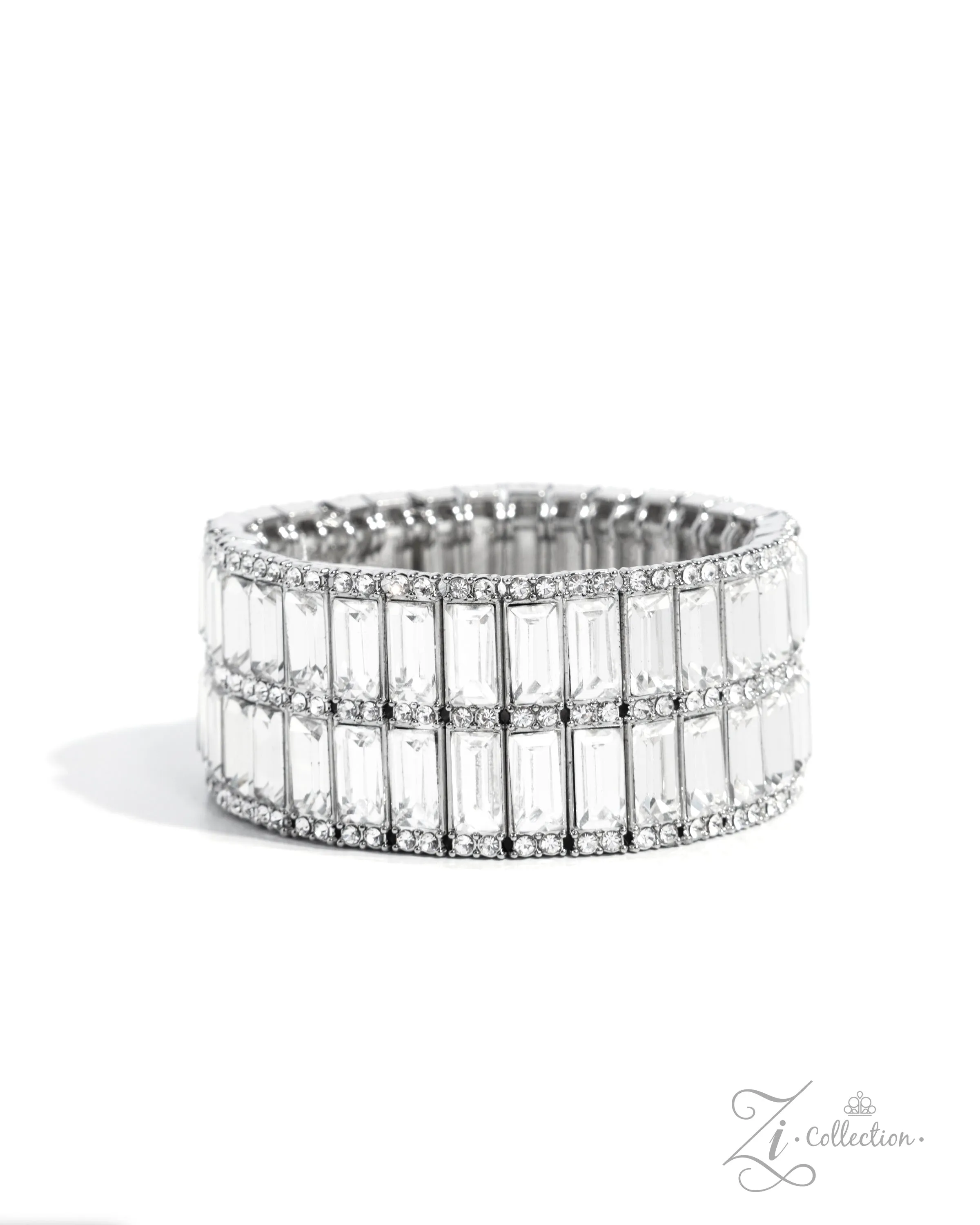 Paparazzi ZI Bracelet ~ Ambitious Arrangement - White