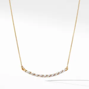 Paveflex Station Necklace with Diamonds in 18K Gold