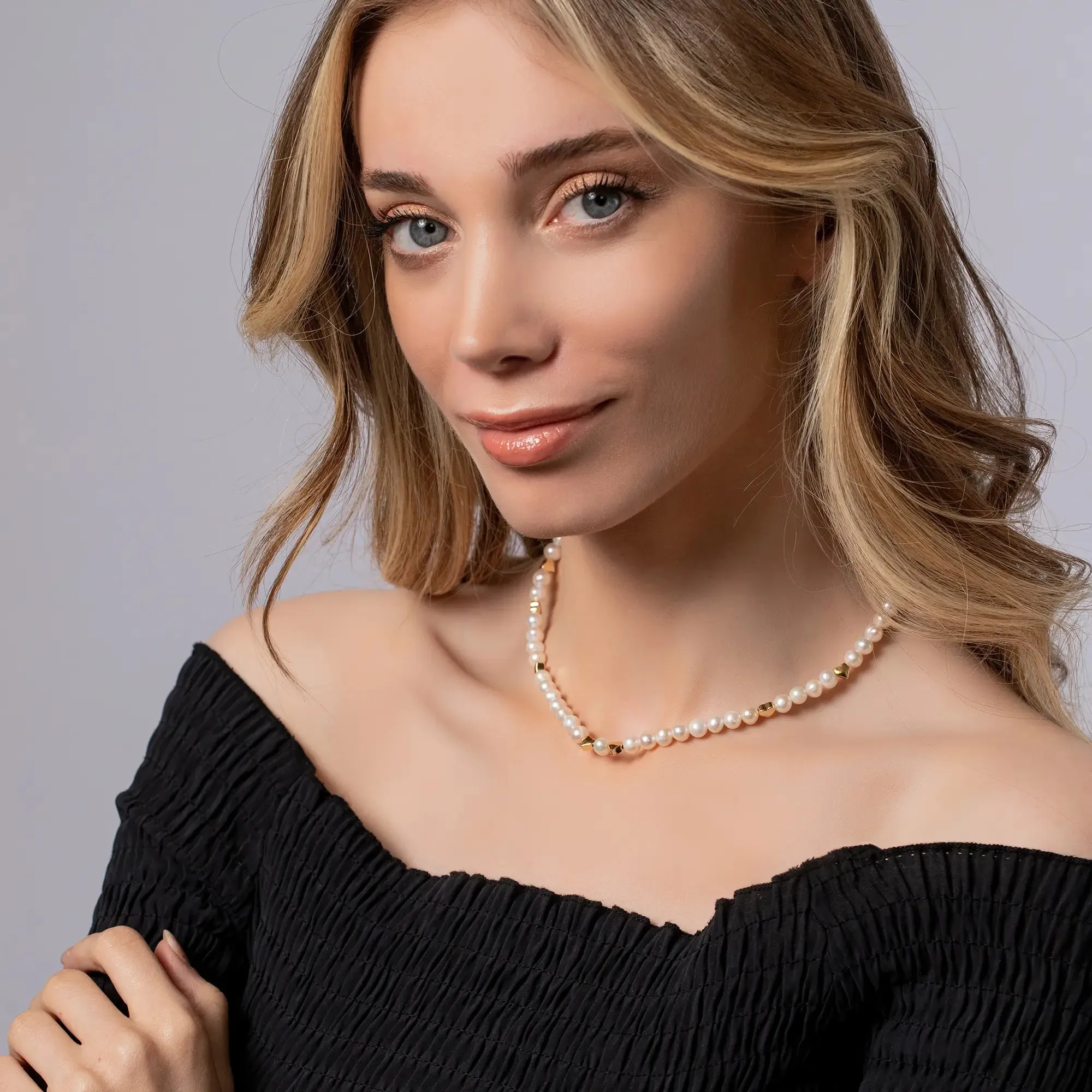 Pearl and Heart Necklace