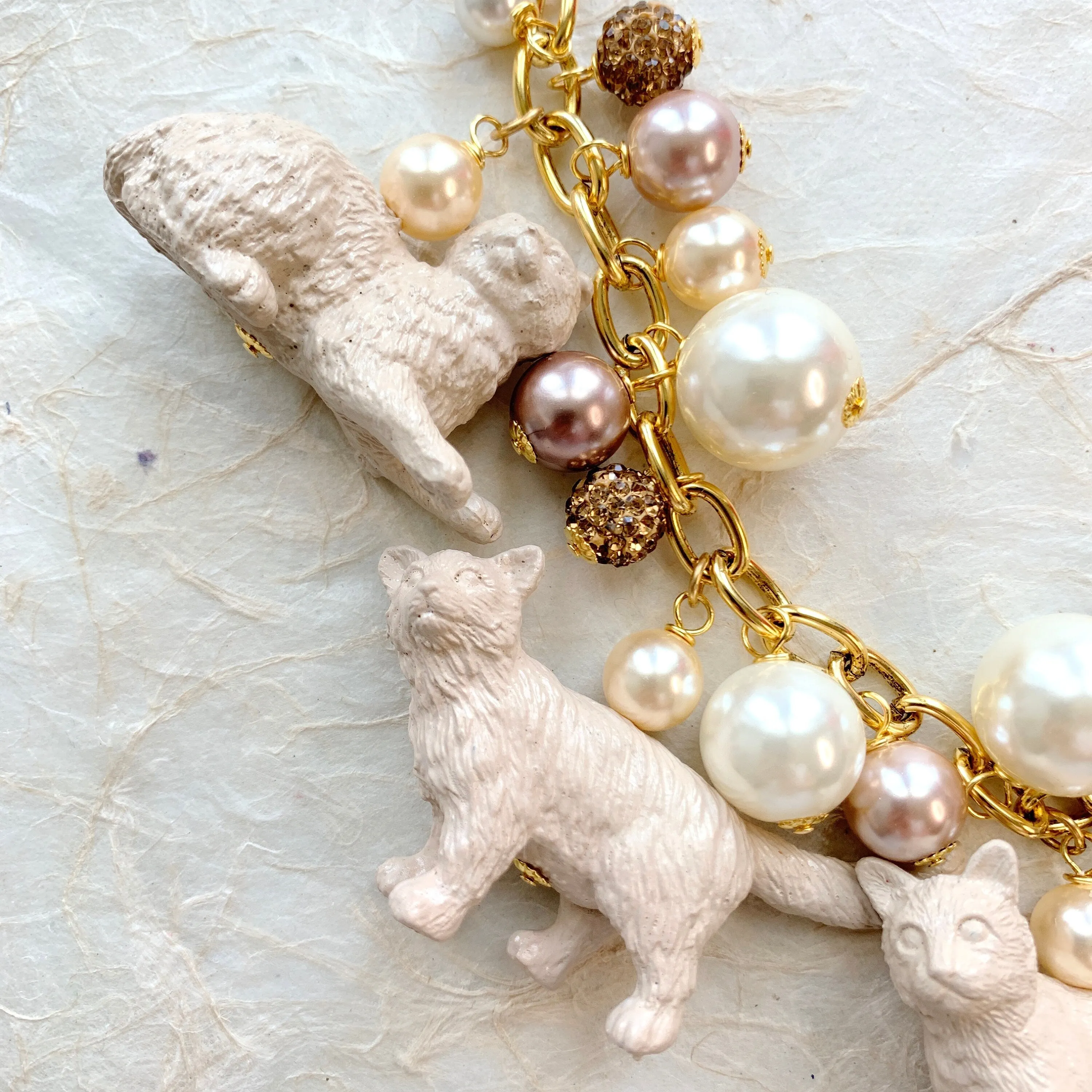 Pearl Must Love Cats Necklace