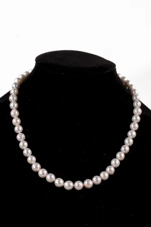 Pearl Necklace - P76-B 12mm 21' Cream