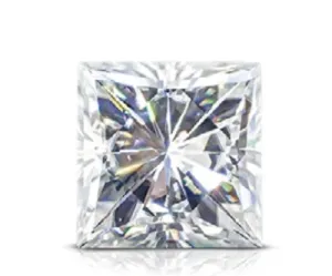 Princess Cut Colorless Moissanite