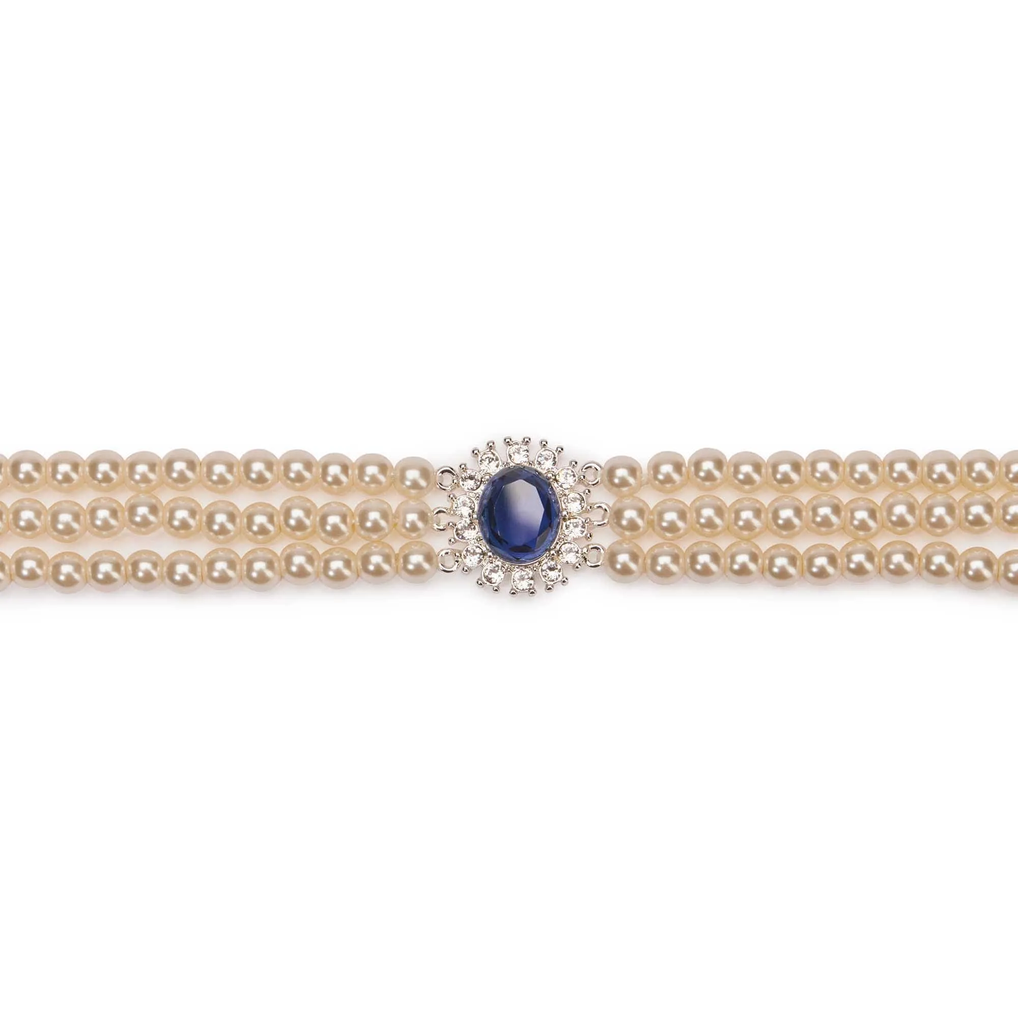 Princess Diana Inspired Pearl choker: Vintage Sapphire Necklace