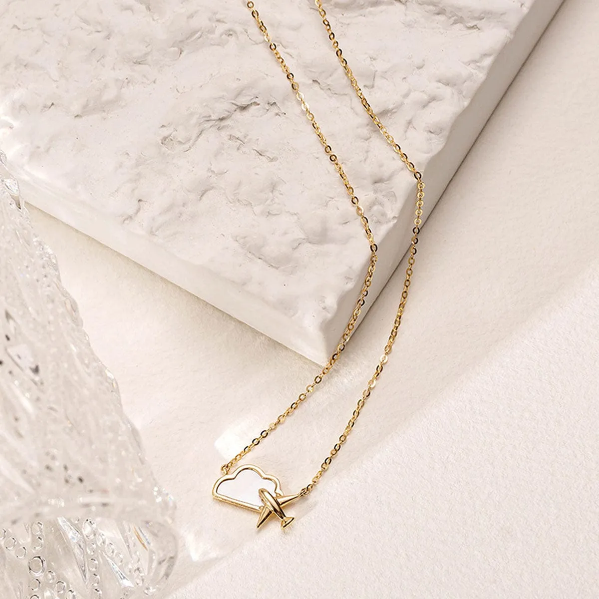 "Dreamer" 14k Yellow Gold Necklace