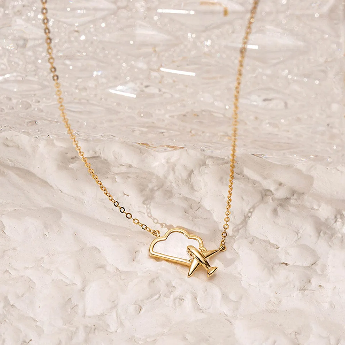 "Dreamer" 14k Yellow Gold Necklace