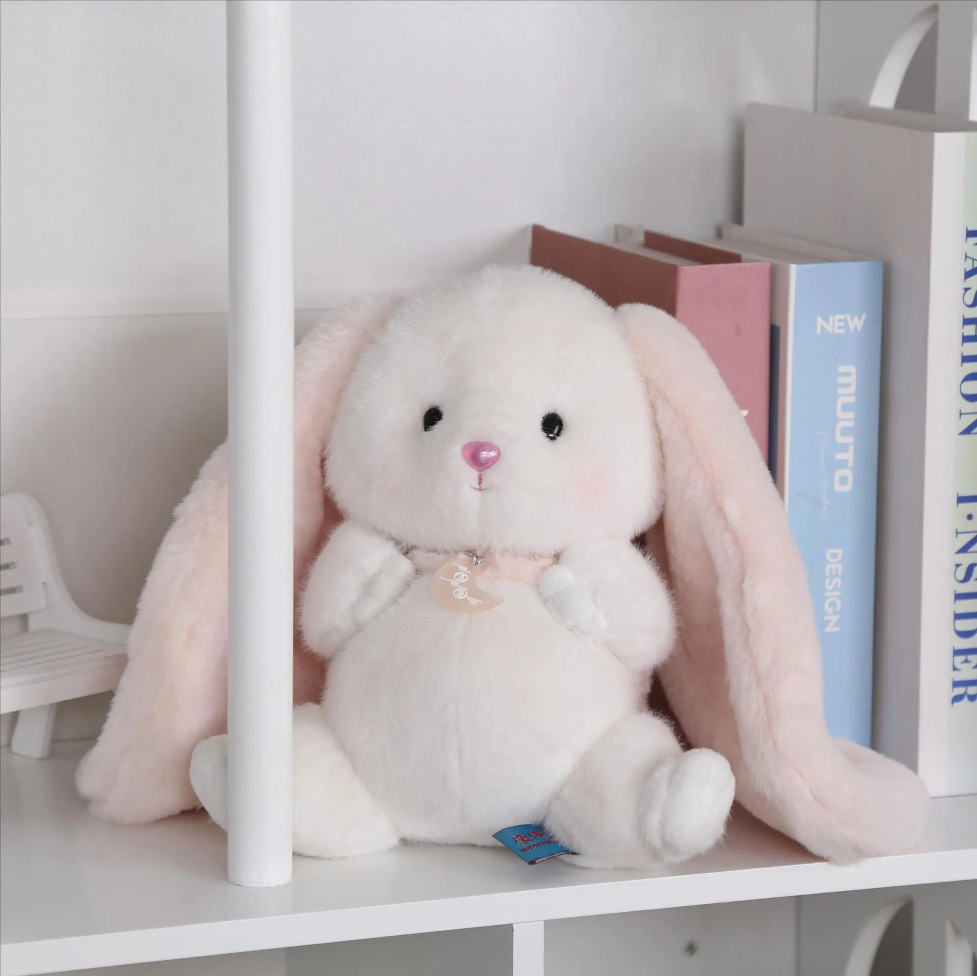 Rabbit Doll 2023 Magnetic Long-eared Jade Rabbit Pillow New Year Gift Cute Rag Doll Plush Toy Wholesale