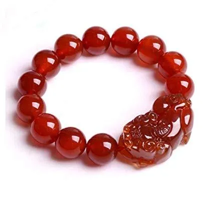 Red Agate Pixiu Wealth Bracelet