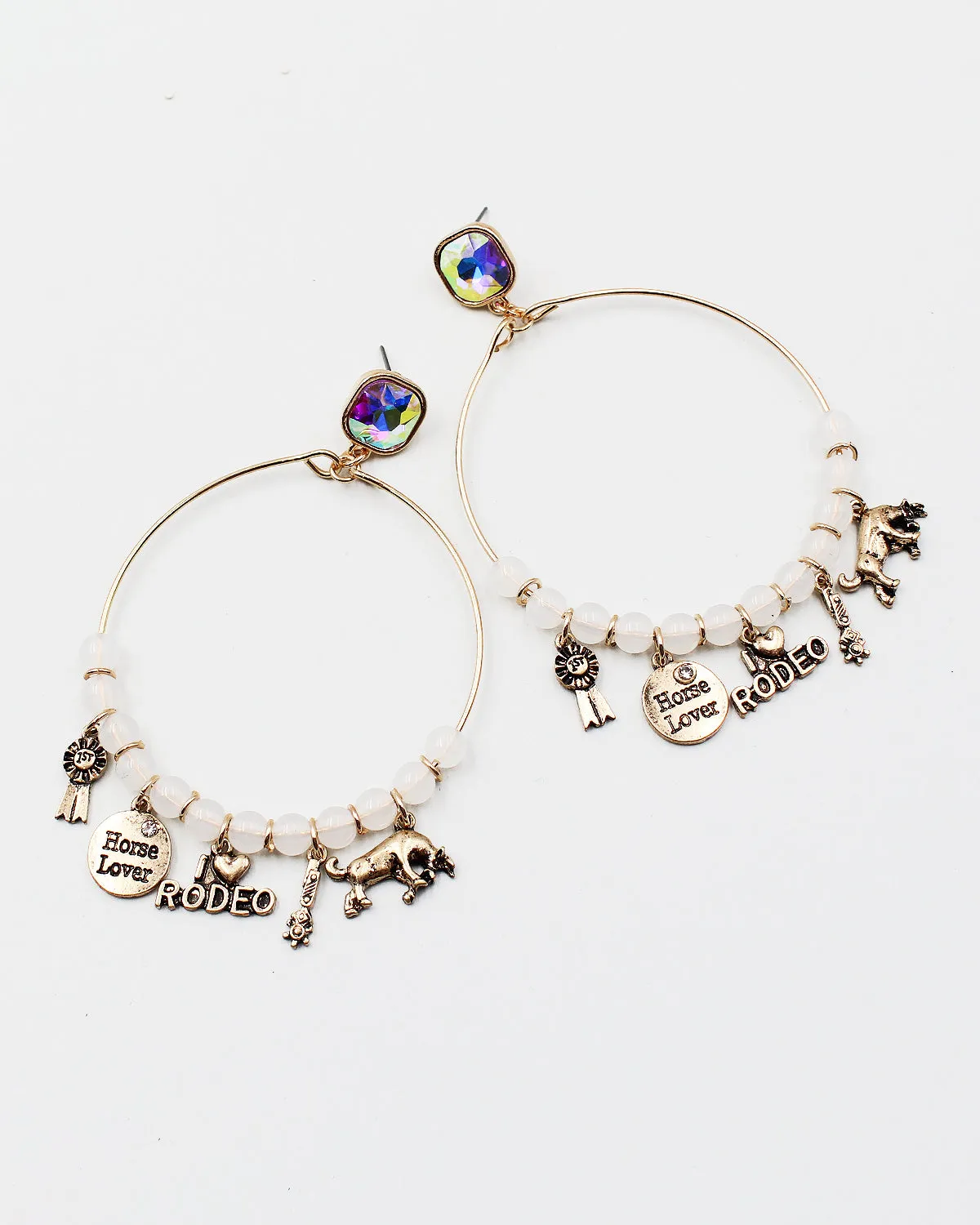 Rodeo Themed Charm Earrings