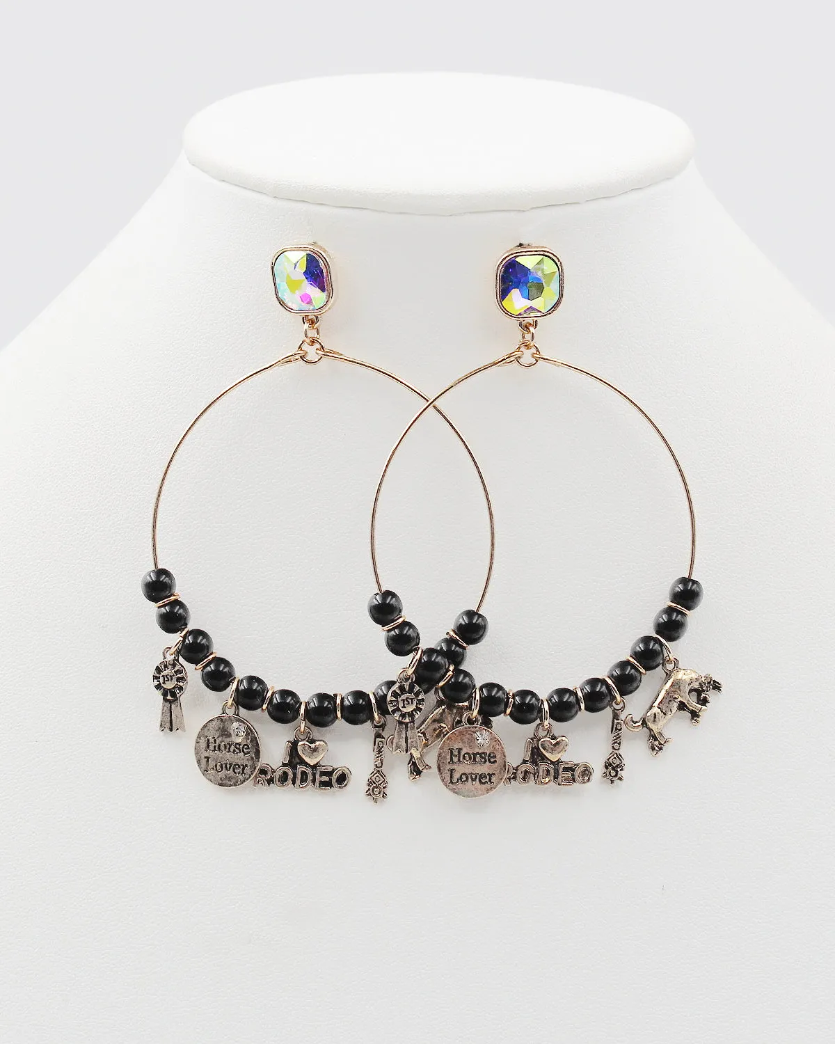 Rodeo Themed Charm Earrings