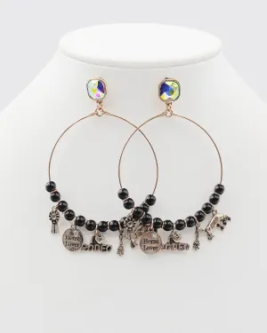 Rodeo Themed Charm Earrings