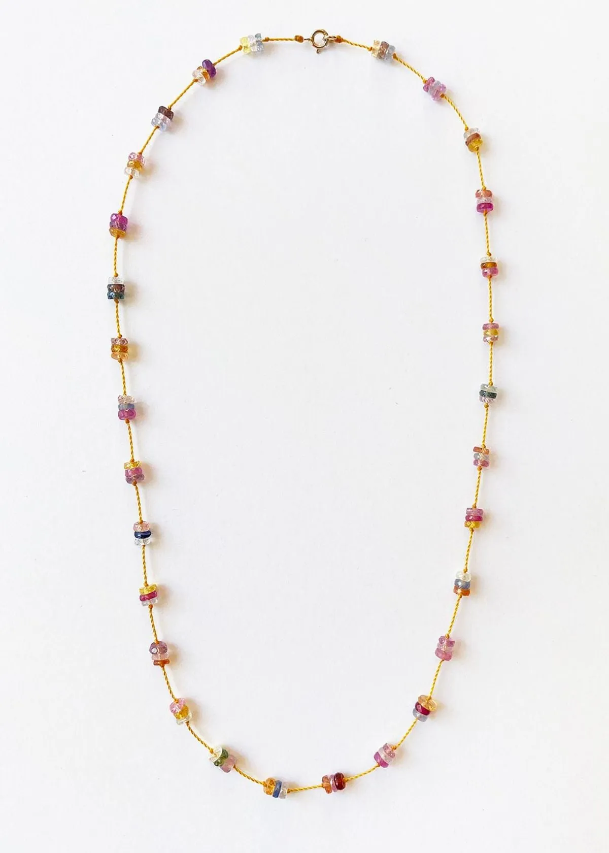 SEE REAL FLOWERS Rainbow Sapphire Necklace