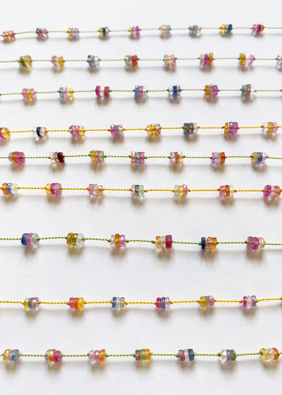 SEE REAL FLOWERS Rainbow Sapphire Necklace