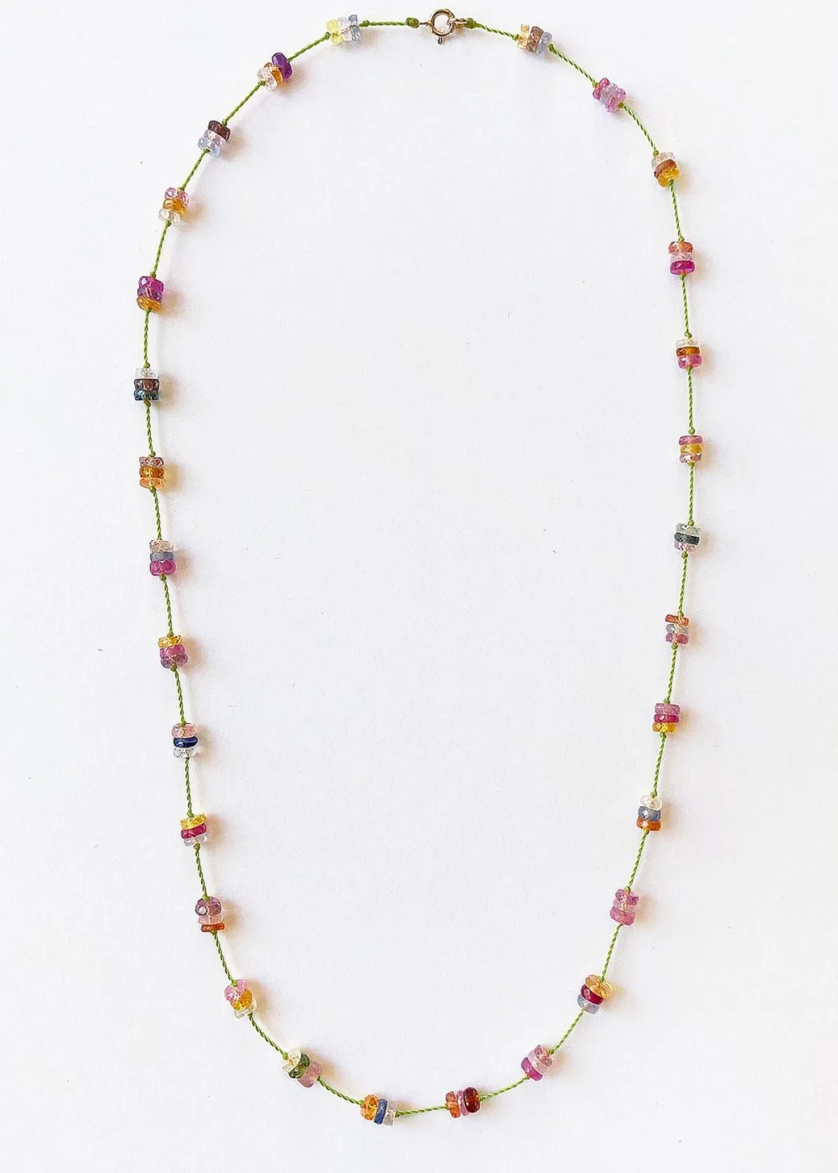 SEE REAL FLOWERS Rainbow Sapphire Necklace