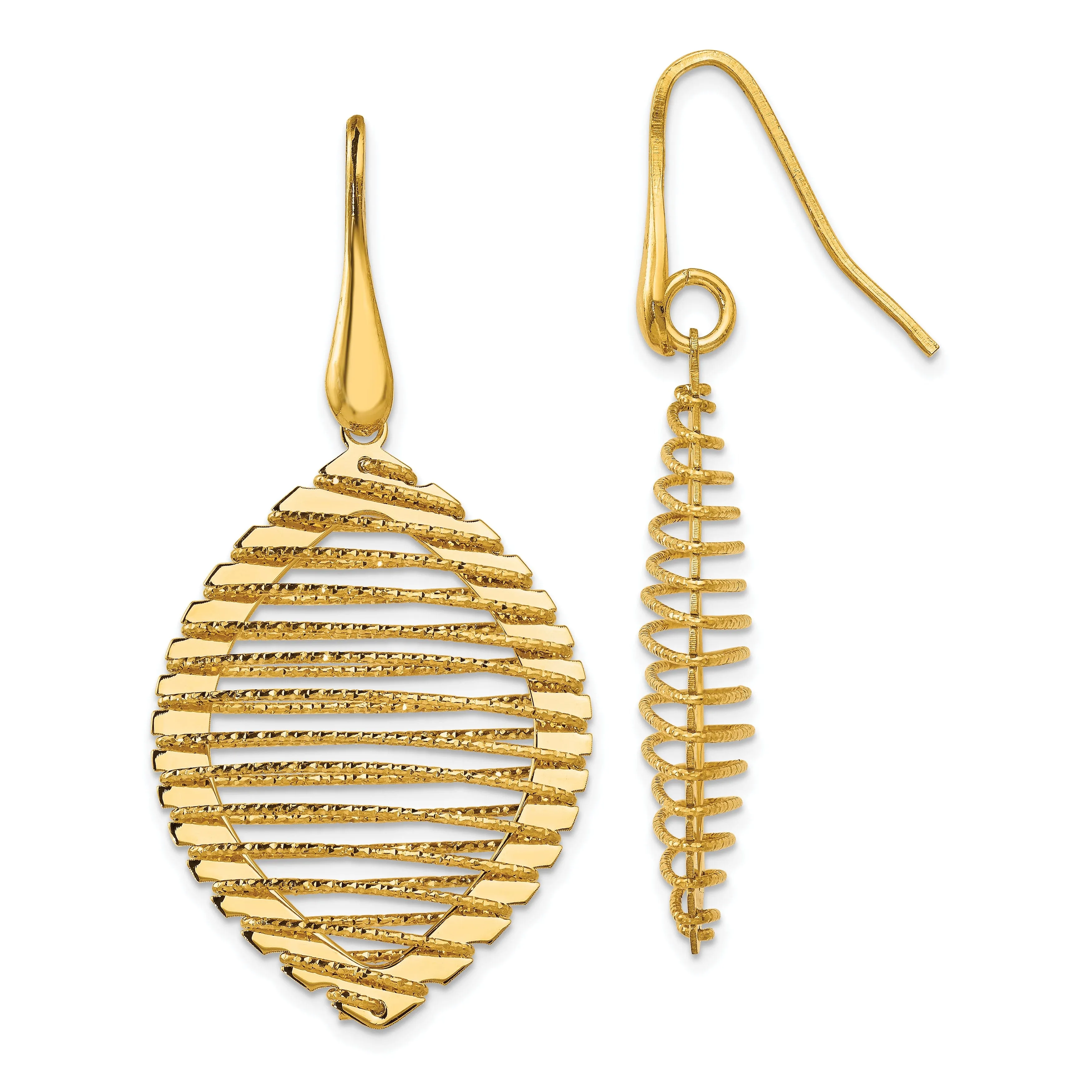 Silver Gold-plated Shepherd Hook Earrings