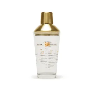 Skye Cocktail Recipe Shaker (Gold)