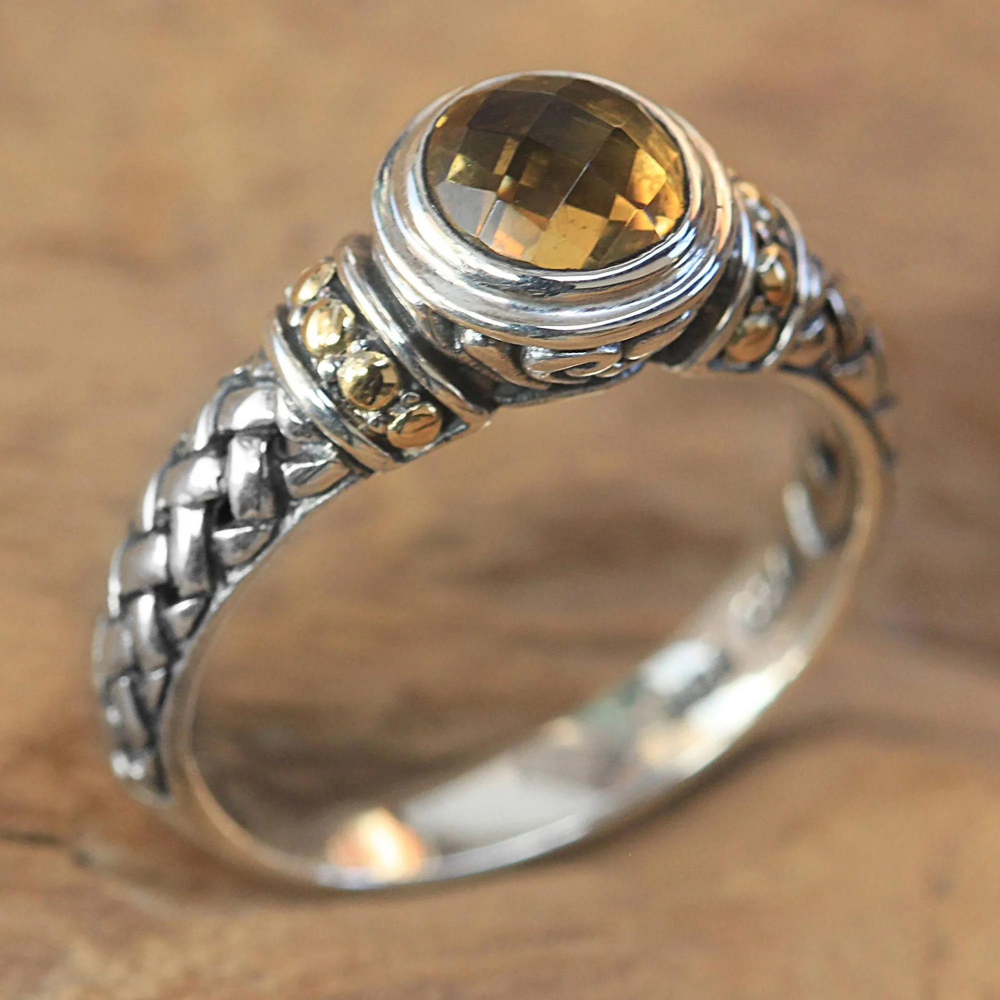 Sterling Silver and Citrine Ring - Mystic Paradise | NOVICA