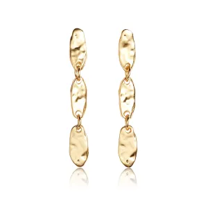 Textured Linear Drop Earrings