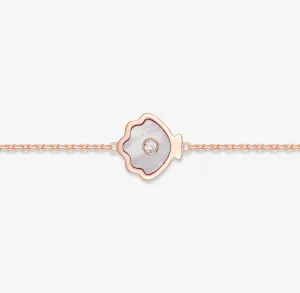 THIALH - OCEAN - 18K Rose Gold Mother of Pearl Diamond Bracelet