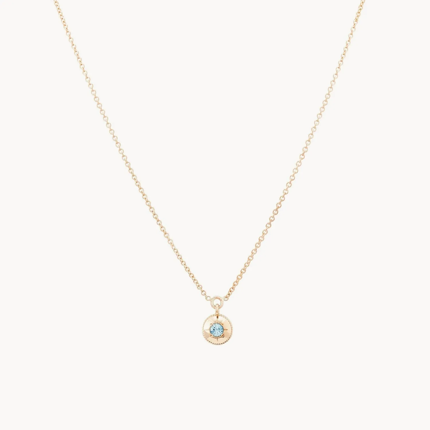 tie dye insight pendant necklace - 14k yellow gold, blue sapphire