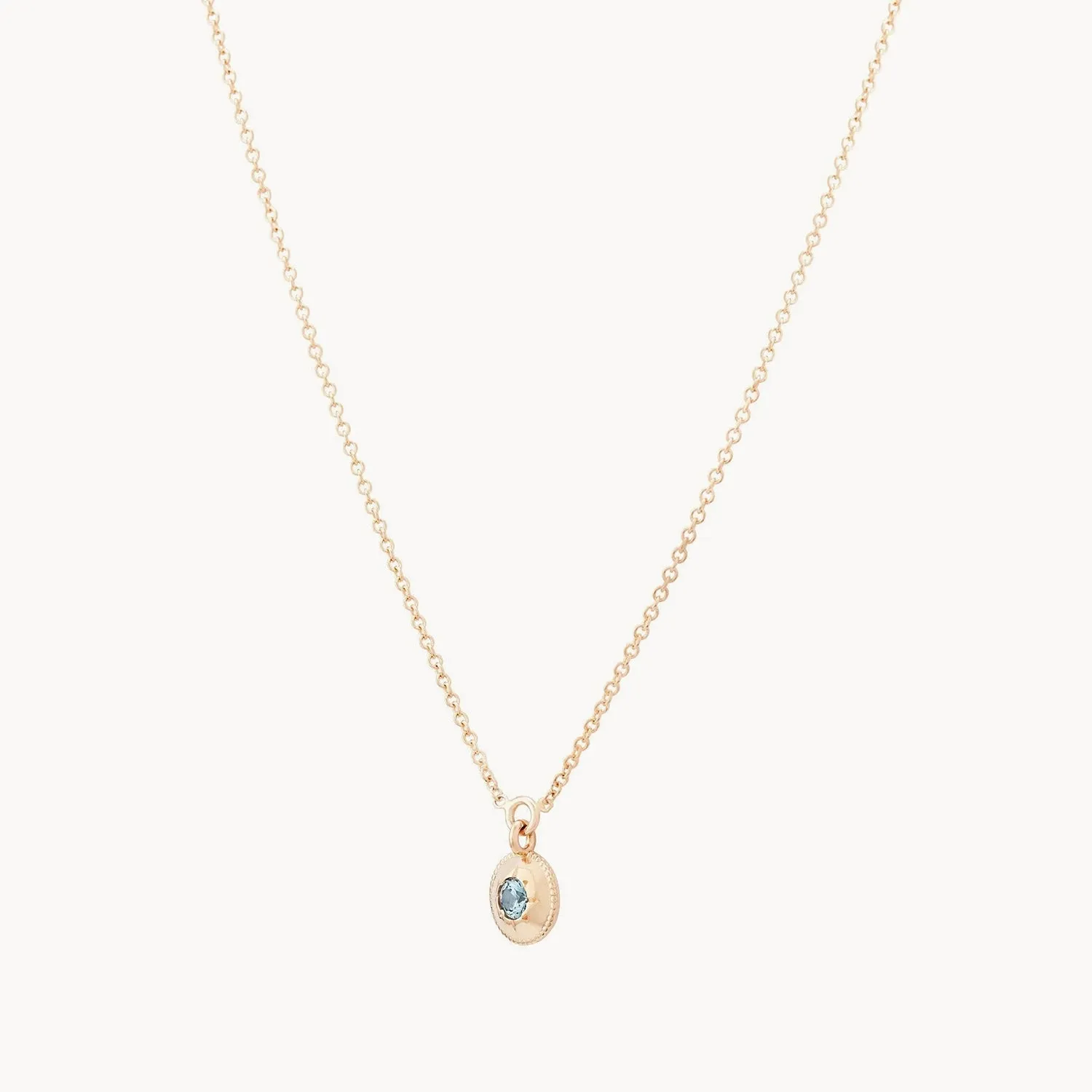 tie dye insight pendant necklace - 14k yellow gold, blue sapphire