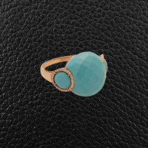 Turquoise & Diamond Ring