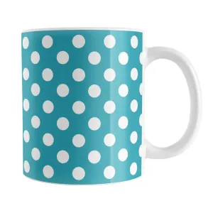 Turquoise Polka Dot Mug