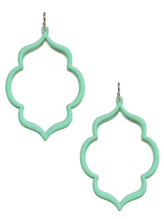 VE2864 Abstract Shape Dangle Earrings